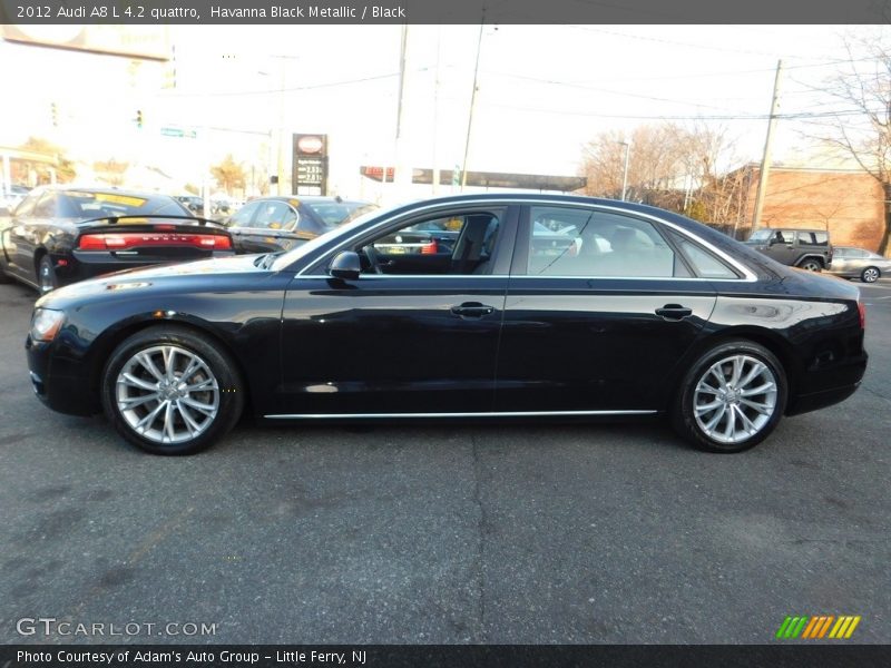 Havanna Black Metallic / Black 2012 Audi A8 L 4.2 quattro