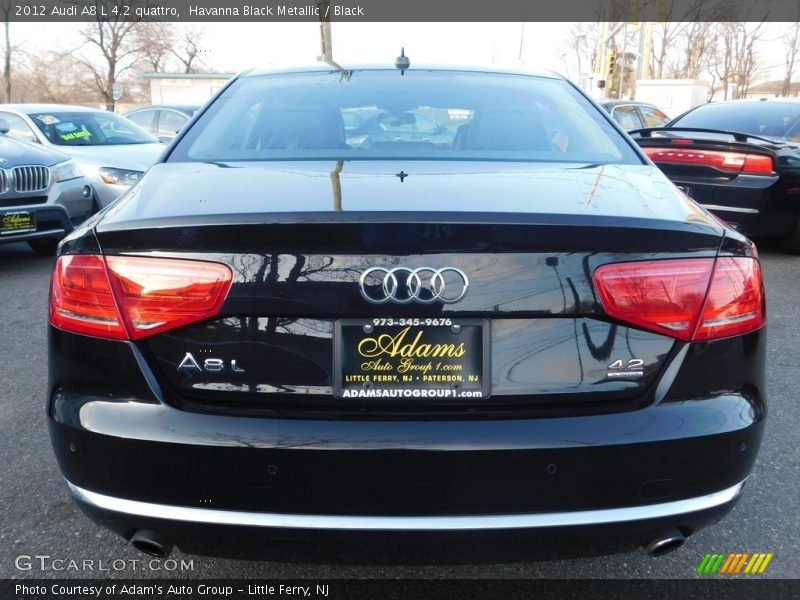 Havanna Black Metallic / Black 2012 Audi A8 L 4.2 quattro