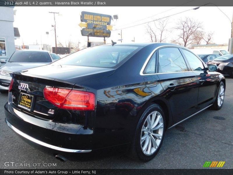 Havanna Black Metallic / Black 2012 Audi A8 L 4.2 quattro