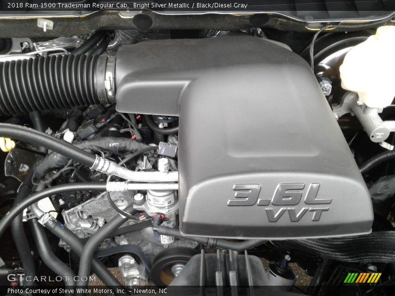 Bright Silver Metallic / Black/Diesel Gray 2018 Ram 1500 Tradesman Regular Cab