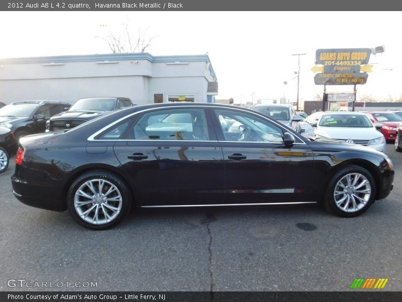 Havanna Black Metallic / Black 2012 Audi A8 L 4.2 quattro