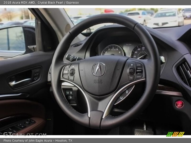 Crystal Black Pearl / Espresso 2018 Acura MDX AWD
