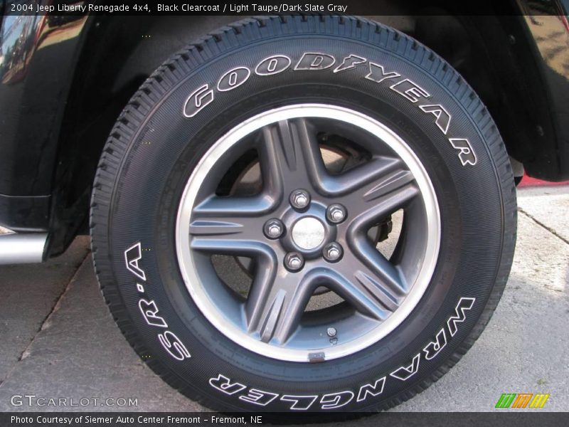 Black Clearcoat / Light Taupe/Dark Slate Gray 2004 Jeep Liberty Renegade 4x4