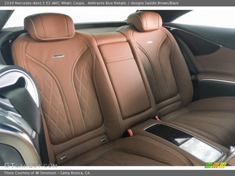 Anthracite Blue Metallic / designo Saddle Brown/Black 2016 Mercedes-Benz S 63 AMG 4Matic Coupe