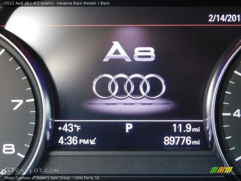 Havanna Black Metallic / Black 2012 Audi A8 L 4.2 quattro