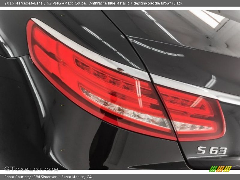Anthracite Blue Metallic / designo Saddle Brown/Black 2016 Mercedes-Benz S 63 AMG 4Matic Coupe