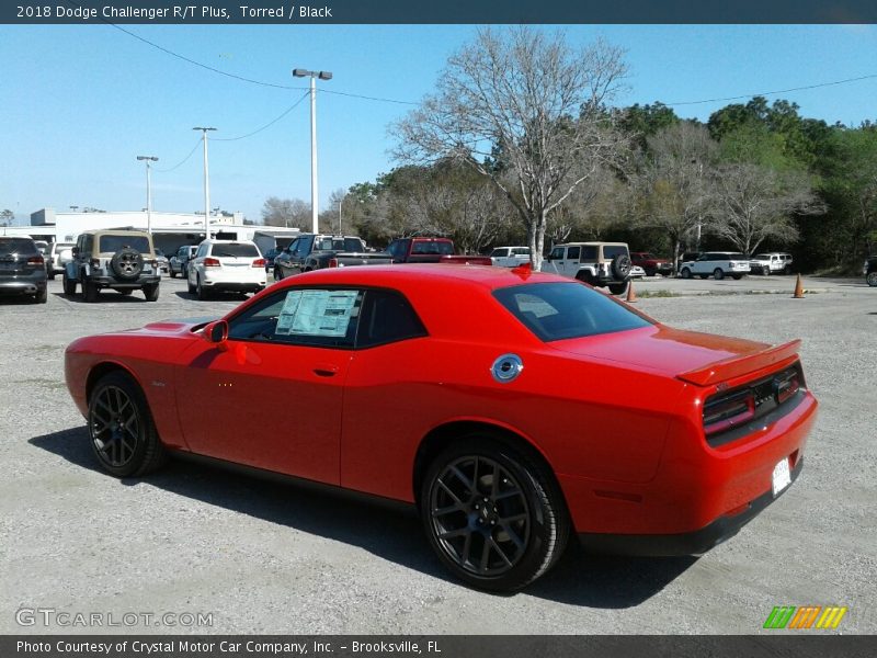 Torred / Black 2018 Dodge Challenger R/T Plus
