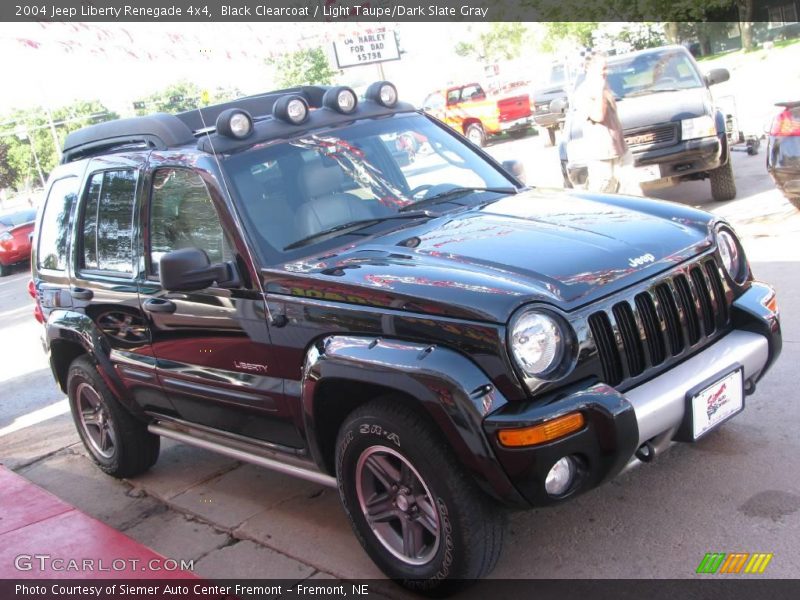 Black Clearcoat / Light Taupe/Dark Slate Gray 2004 Jeep Liberty Renegade 4x4