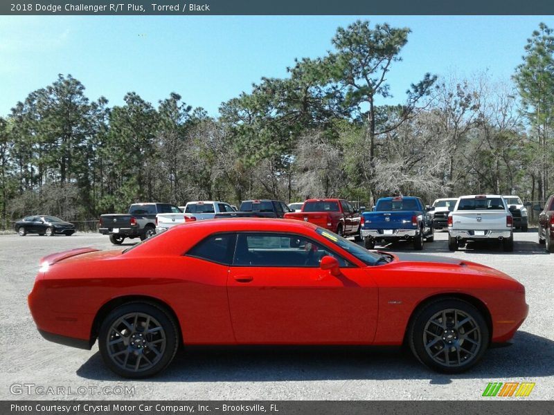 Torred / Black 2018 Dodge Challenger R/T Plus