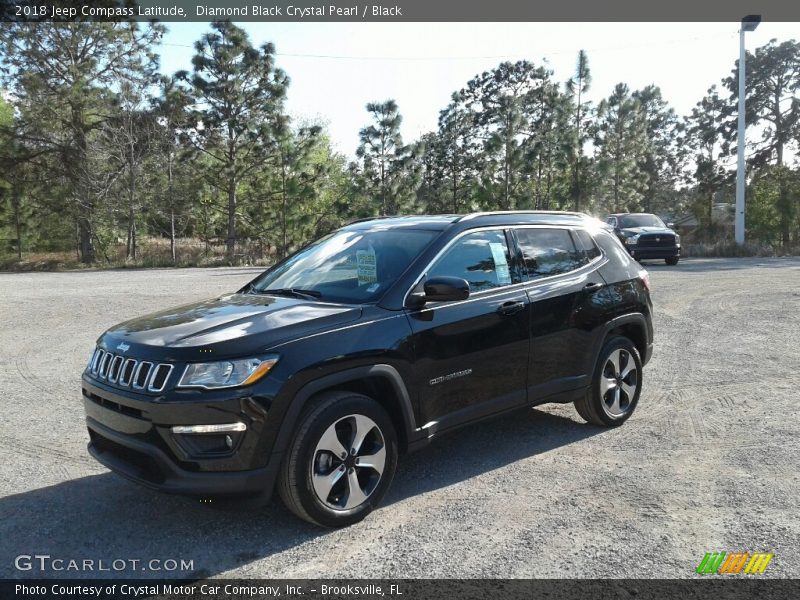 Diamond Black Crystal Pearl / Black 2018 Jeep Compass Latitude