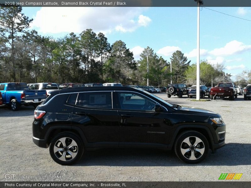 Diamond Black Crystal Pearl / Black 2018 Jeep Compass Latitude