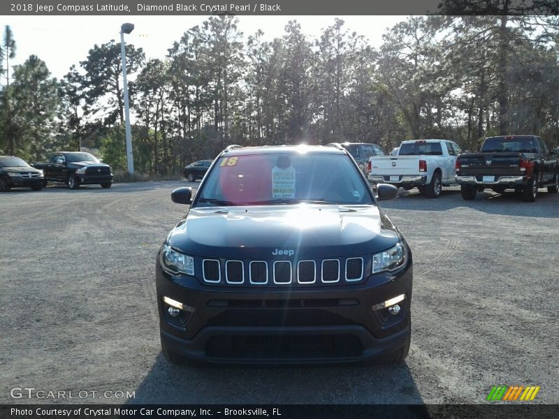 Diamond Black Crystal Pearl / Black 2018 Jeep Compass Latitude