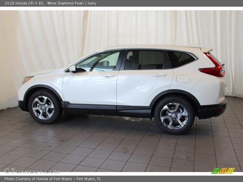 White Diamond Pearl / Ivory 2018 Honda CR-V EX