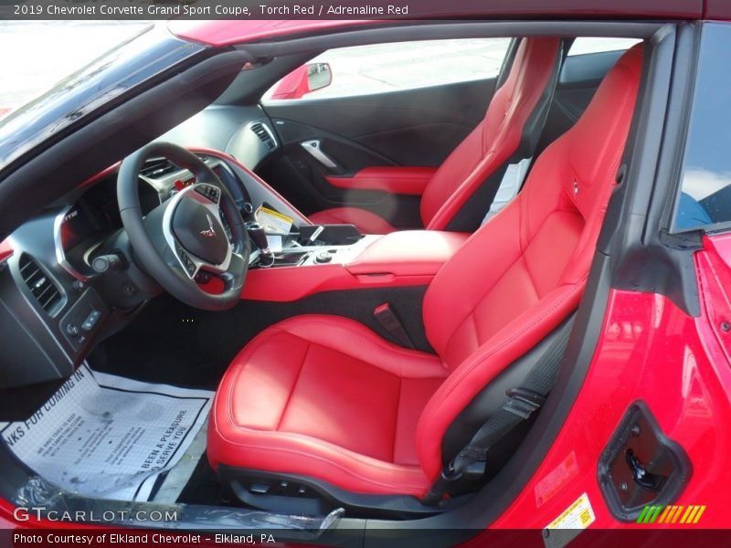  2019 Corvette Grand Sport Coupe Adrenaline Red Interior