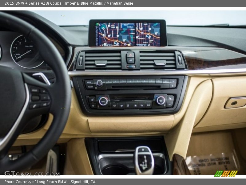 Imperial Blue Metallic / Venetian Beige 2015 BMW 4 Series 428i Coupe