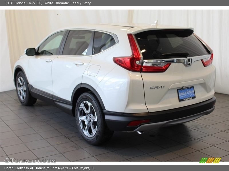 White Diamond Pearl / Ivory 2018 Honda CR-V EX