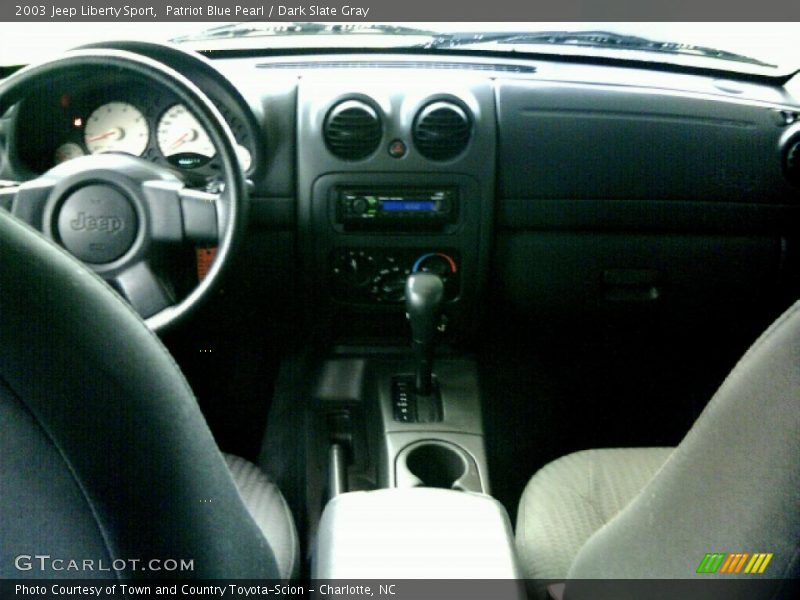 Patriot Blue Pearl / Dark Slate Gray 2003 Jeep Liberty Sport