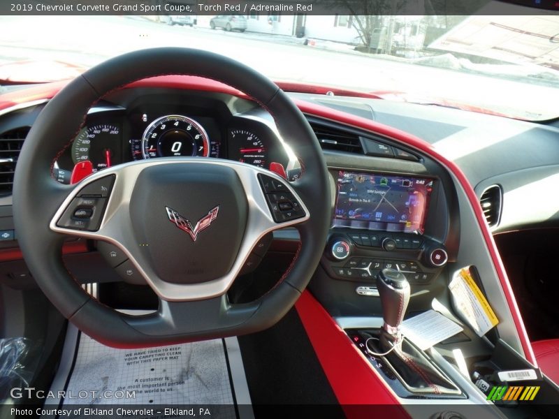 Controls of 2019 Corvette Grand Sport Coupe