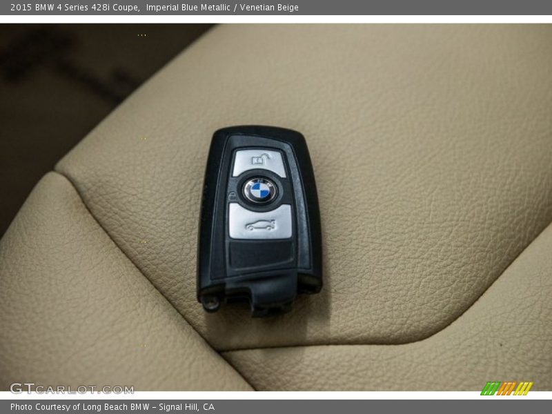 Imperial Blue Metallic / Venetian Beige 2015 BMW 4 Series 428i Coupe