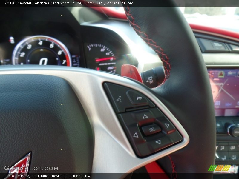Controls of 2019 Corvette Grand Sport Coupe