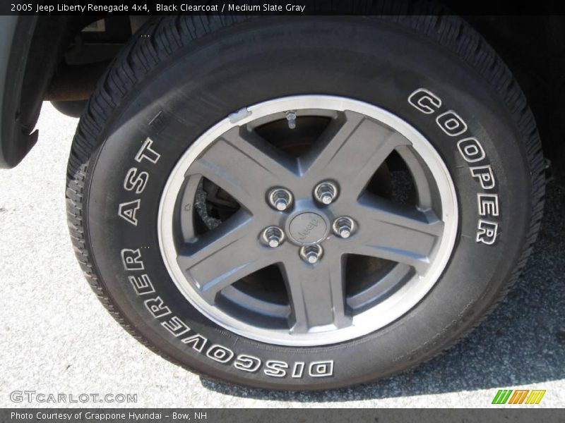 Black Clearcoat / Medium Slate Gray 2005 Jeep Liberty Renegade 4x4