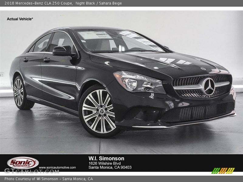 Night Black / Sahara Beige 2018 Mercedes-Benz CLA 250 Coupe