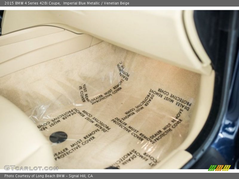 Imperial Blue Metallic / Venetian Beige 2015 BMW 4 Series 428i Coupe