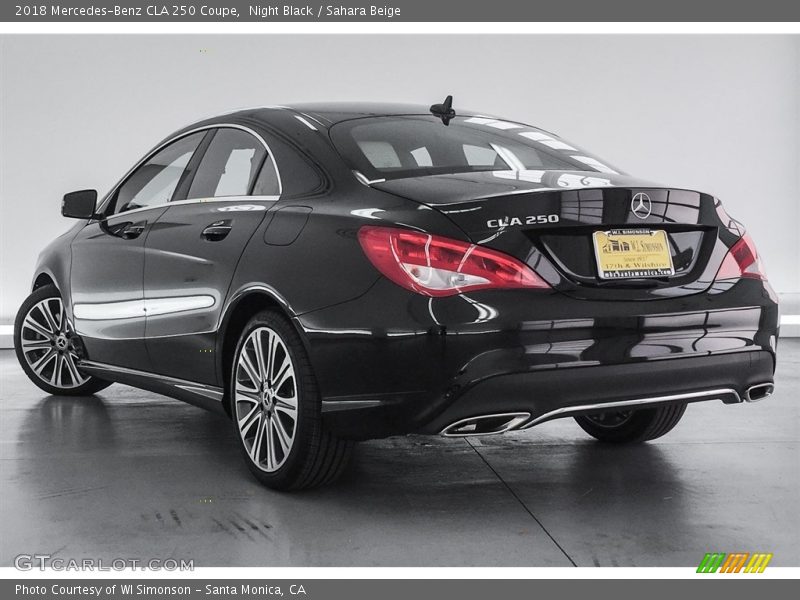Night Black / Sahara Beige 2018 Mercedes-Benz CLA 250 Coupe