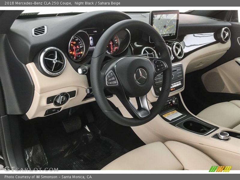 Night Black / Sahara Beige 2018 Mercedes-Benz CLA 250 Coupe