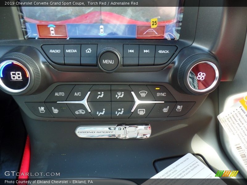 Controls of 2019 Corvette Grand Sport Coupe