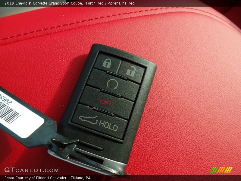 Keys of 2019 Corvette Grand Sport Coupe