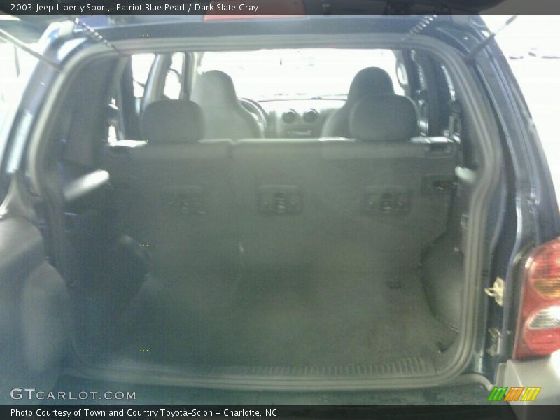 Patriot Blue Pearl / Dark Slate Gray 2003 Jeep Liberty Sport