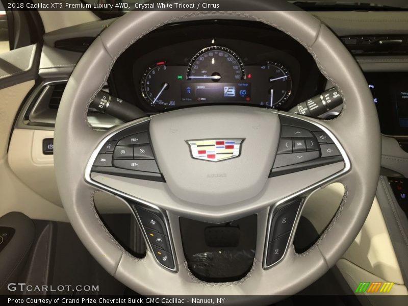 Crystal White Tricoat / Cirrus 2018 Cadillac XT5 Premium Luxury AWD