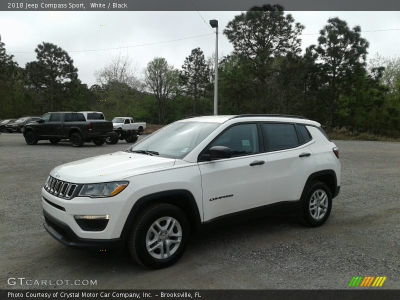 White / Black 2018 Jeep Compass Sport