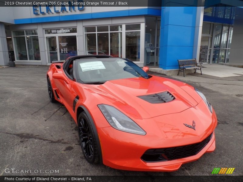 Sebring Orange Tintcoat / Black 2019 Chevrolet Corvette Z06 Coupe