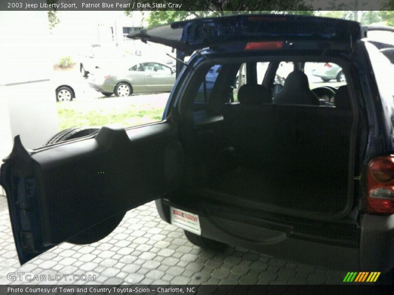 Patriot Blue Pearl / Dark Slate Gray 2003 Jeep Liberty Sport