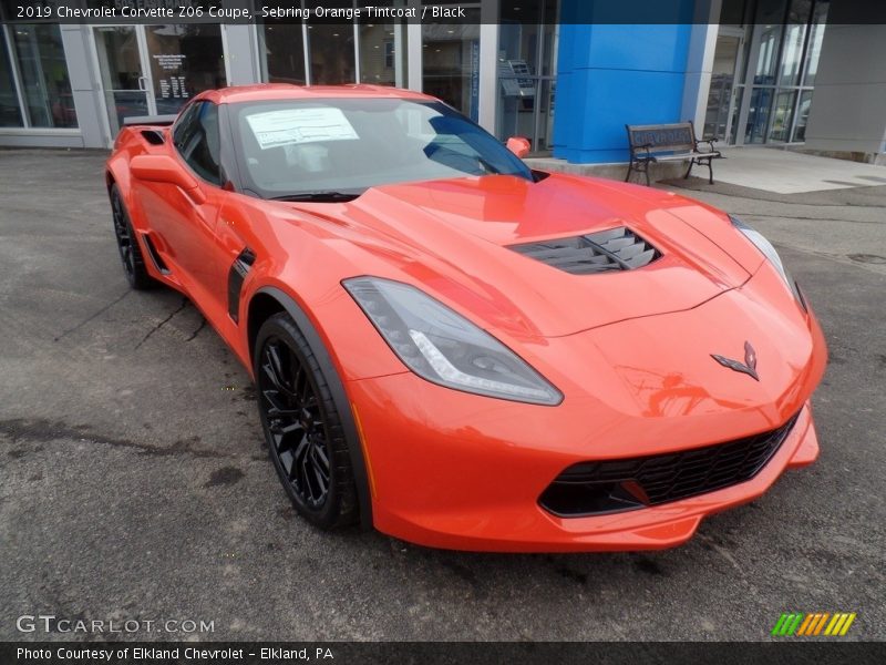 Sebring Orange Tintcoat / Black 2019 Chevrolet Corvette Z06 Coupe