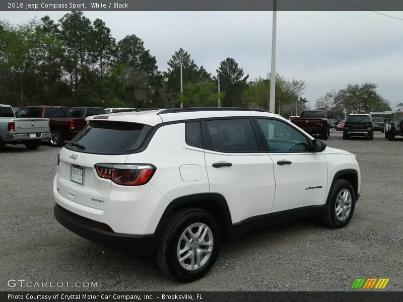 White / Black 2018 Jeep Compass Sport
