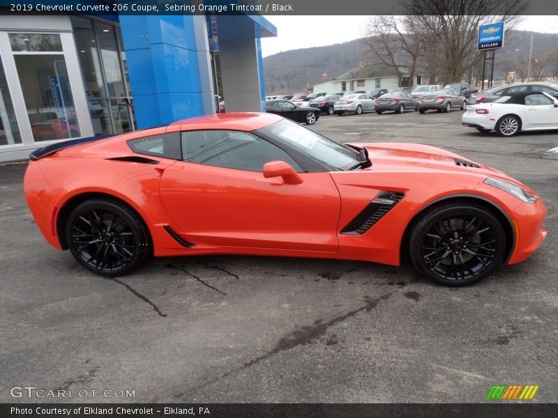 Sebring Orange Tintcoat / Black 2019 Chevrolet Corvette Z06 Coupe