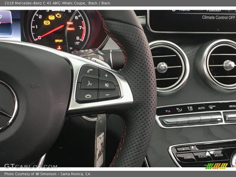 Controls of 2018 C 43 AMG 4Matic Coupe