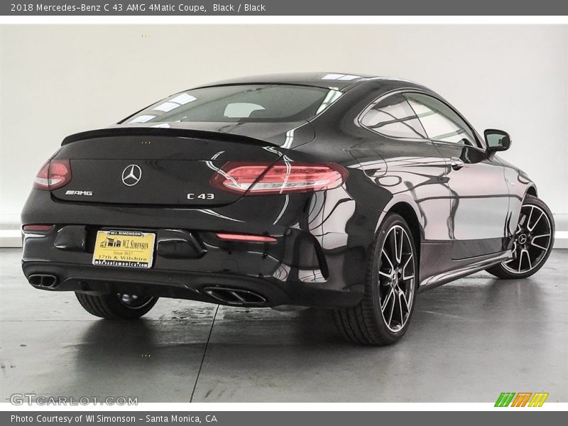 Black / Black 2018 Mercedes-Benz C 43 AMG 4Matic Coupe