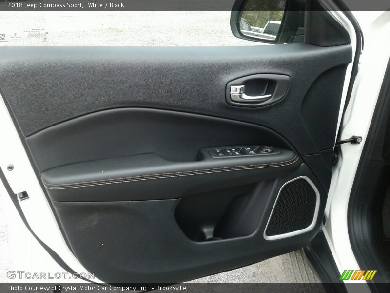 White / Black 2018 Jeep Compass Sport