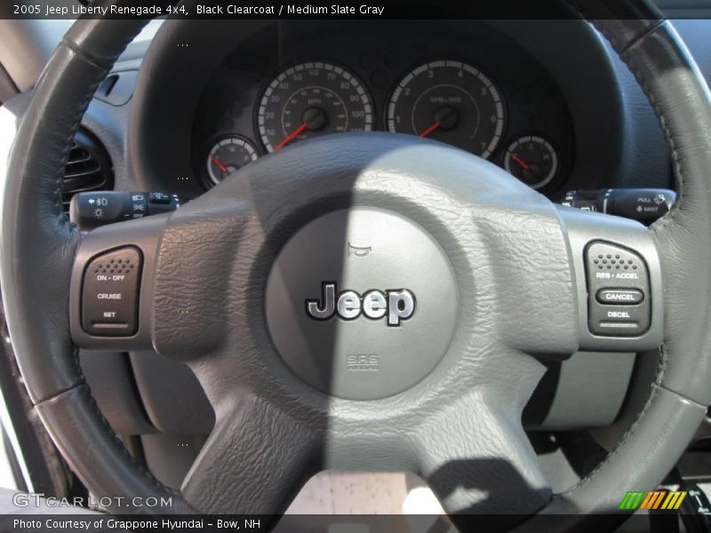 Black Clearcoat / Medium Slate Gray 2005 Jeep Liberty Renegade 4x4