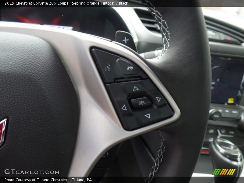 Controls of 2019 Corvette Z06 Coupe
