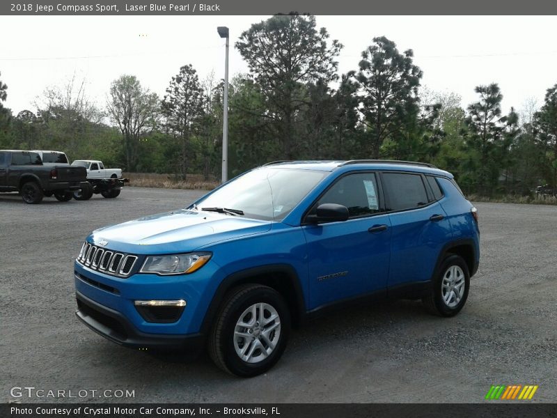 Laser Blue Pearl / Black 2018 Jeep Compass Sport