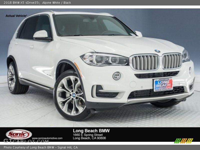 Alpine White / Black 2018 BMW X5 sDrive35i