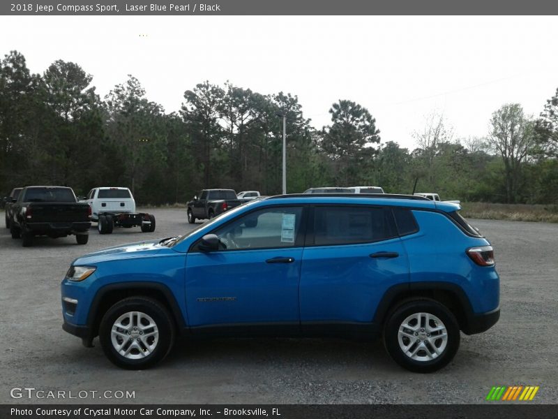 Laser Blue Pearl / Black 2018 Jeep Compass Sport