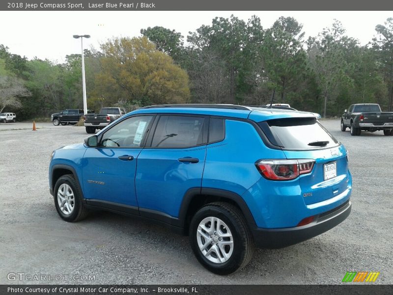 Laser Blue Pearl / Black 2018 Jeep Compass Sport