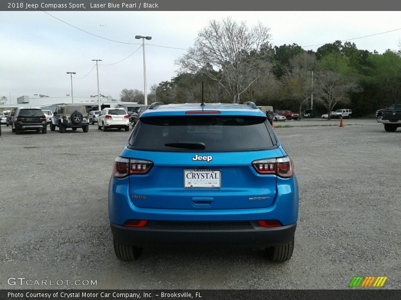 Laser Blue Pearl / Black 2018 Jeep Compass Sport