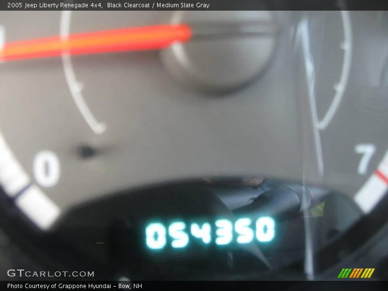 Black Clearcoat / Medium Slate Gray 2005 Jeep Liberty Renegade 4x4